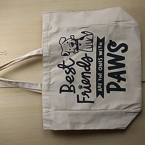 I Love Dogs Tote. Best Friends are the ones with Paws. So Cute & Brand New